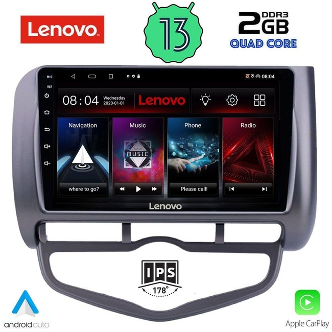 LENOVO LVD 4210_CPA CLIMA (9inc) MULTIMEDIA TABLET for HONDA JAZZ mod. 2002-2008