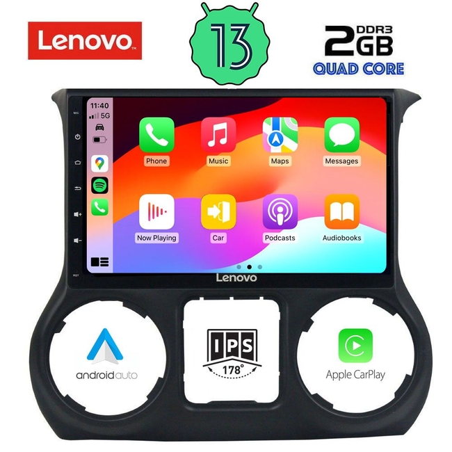 LENOVO LVD 4295_CPA (10inc) MULTIMEDIA TABLET for JEEP WRANGLER  mod. 2011-2014