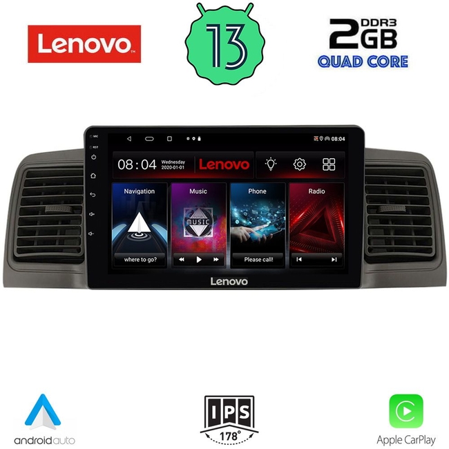 LENOVO LVD 4712_CPA (9inc) MULTIMEDIA TABLET for TOYOTA COROLLA mod. 2001-2006