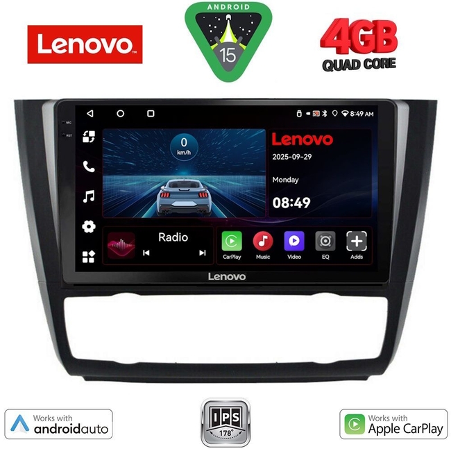 LENOVO LVE 8040_CPAA CLIMA (9inc) MULTIMEDIA TABLET for BMW S.1  E81-82-87-88 mod. 2004-2013