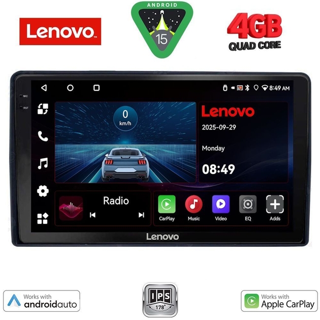 LENOVO LVE 8081_CPAA (9inc) MULTIMEDIA TABLET for CITROEN – PEUGEOT mod. 2008-2018