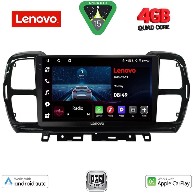 LENOVO LVE 8088_CPAA (9inc) MULTIMEDIA TABLET for CITROEN C5 AIRCROSS mod. 2017-2021