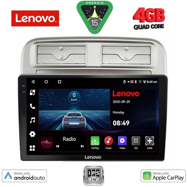 LENOVO LVE 8128_CPAA (9inc) MULTIMEDIA TABLET for FIAT GRANDE PUNTO mod. 2005-2012