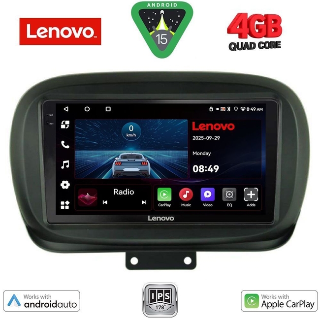 LENOVO LVE 8134_CPAA (9inc) MULTIMEDIA TABLET for FIAT 500Χ mod. 2014>