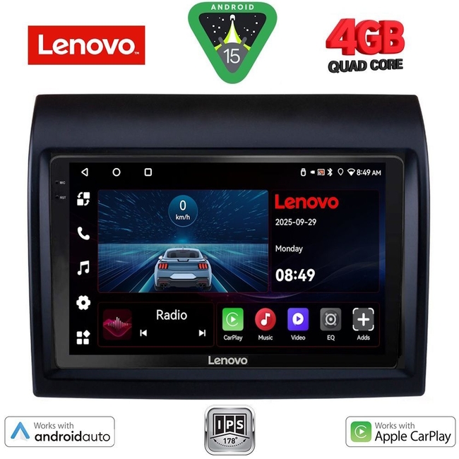 LENOVO LVE 8141_CPAA (9inc) MULTIMEDIA TABLET for FIAT DUCATO – CITROEN JUMPER – PEUGEOT BOXER mod. 2006-2021