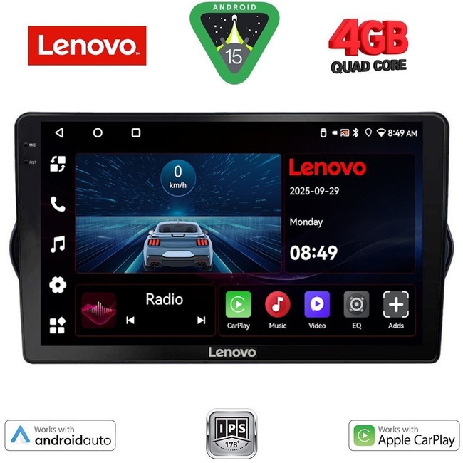LENOVO LVE 8148_CPAA (9inc) MULTIMEDIA TABLET for FIAT TIPO mod. 2015-2023