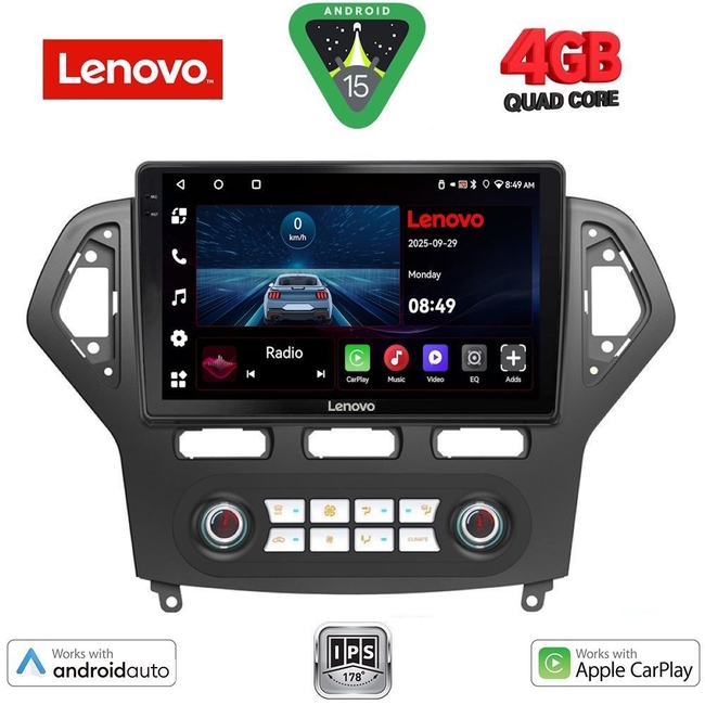 LENOVO LVE 8162_CPAA CLIMA (10inc) MULTIMEDIA TABLET for FORD MONDEO mod. 2007-2011