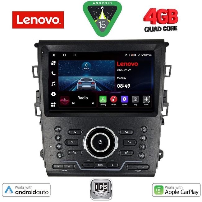 LENOVO LVE 8164_CPAA CLIMA (9inc) MULTIMEDIA TABLET for FORD MONDEO mod. 2014>
