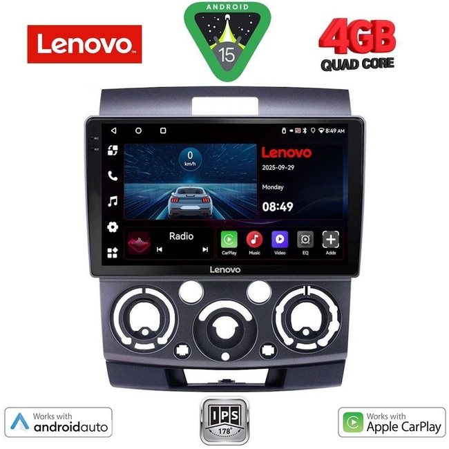 LENOVO LVE 8170_CPAA (9inc) MULTIMEDIA TABLET for FORD RANGER | MAZDA BT50 mod. 2006-2011