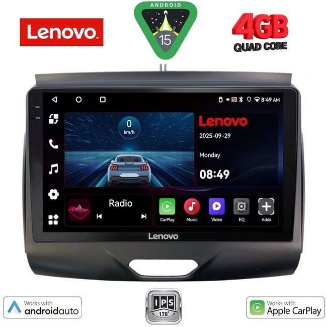 LENOVO LVE 8172_CPAA (9inc) MULTIMEDIA TABLET for FORD RANGER mod. 2015-2018