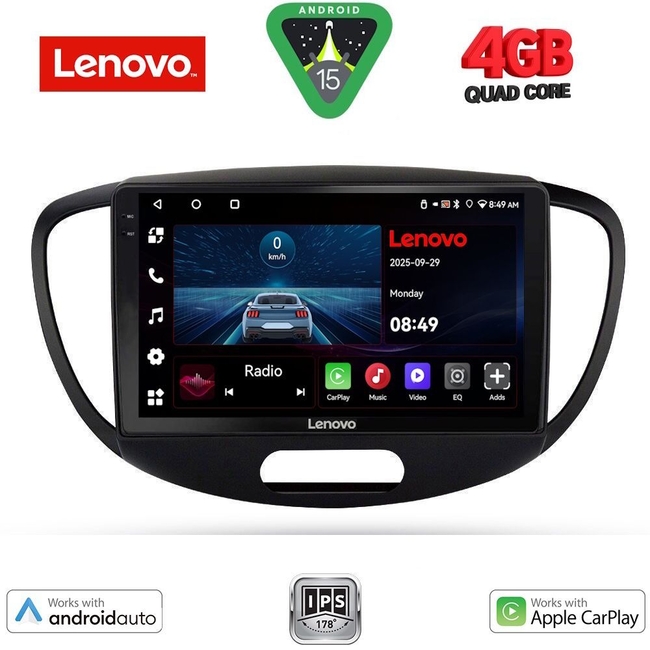 LENOVO LVE 8223_CPAA (9inc) MULTIMEDIA TABLET for HYUNDAI i10 mod. 2008-2013