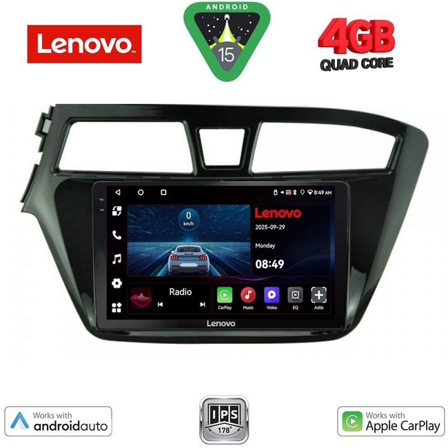 LENOVO LVE 8229_CPAA (9inc) MULTIMEDIA TABLET for HYUNDAI i20 mod. 2014-2018