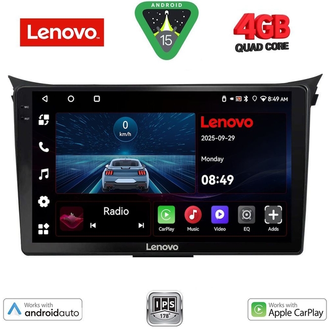 LENOVO LVE 8232_CPAA (9inc) MULTIMEDIA TABLET for HYUNDAI i30  mod. 2012-2017
