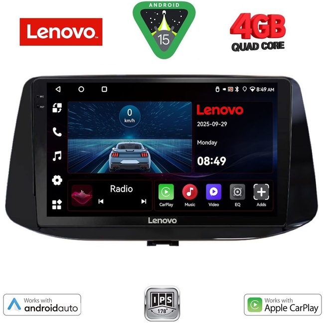 LENOVO LVE 8233_CPAA (9inc) MULTIMEDIA TABLET for HYUNDAI i30 mod. 2018>