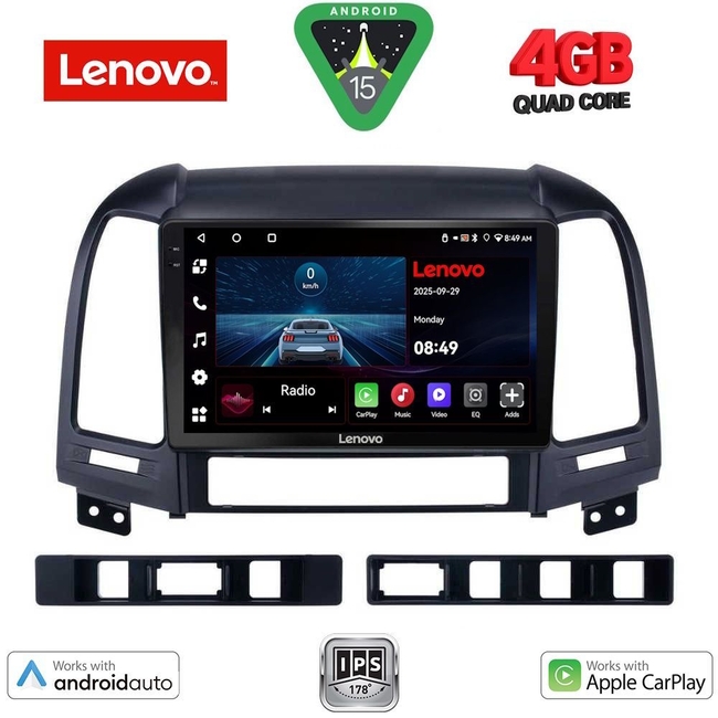 LENOVO LVE 8239_CPAA (9inc) MULTIMEDIA TABLET for HYUNDAI SANTA FE  mod. 2005-2013