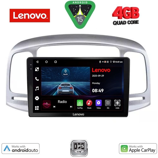 LENOVO LVE 8249_CPAA (9inc) MULTIMEDIA TABLET for HYUNDAI ACCENT mod. 2005-2012