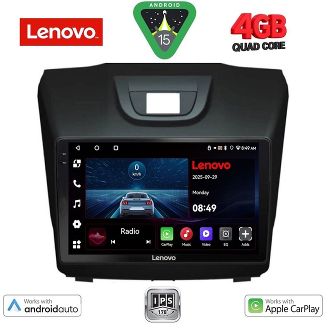 LENOVO LVE 8255_CPAA (9inc) MULTIMEDIA TABLET for ISUZU DMAX mod. 2012-2020
