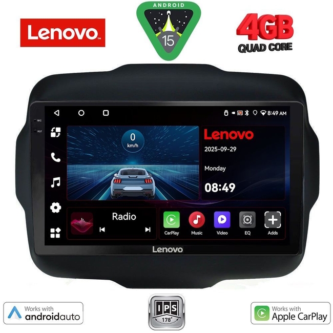 LENOVO LVE 8290_CPAA (9inc) MULTIMEDIA TABLET for JEEP RENEGADE  mod. 2014>
