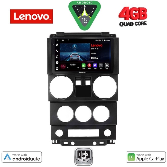 LENOVO LVE 8293_CPAA (9inc) MULTIMEDIA TABLET for JEEP WRANGLER  mod. 2006-2011