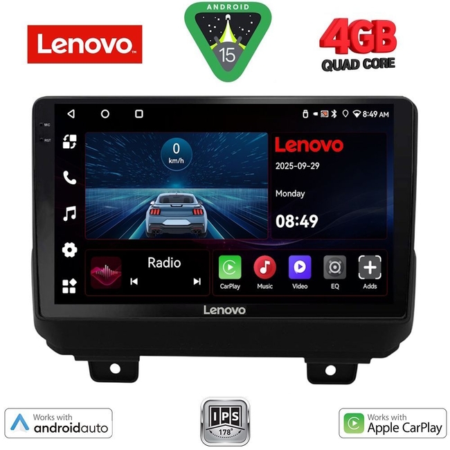 LENOVO LVE 8298_CPAA (9inc) MULTIMEDIA TABLET for JEEP WRANGLER mod. 2018>