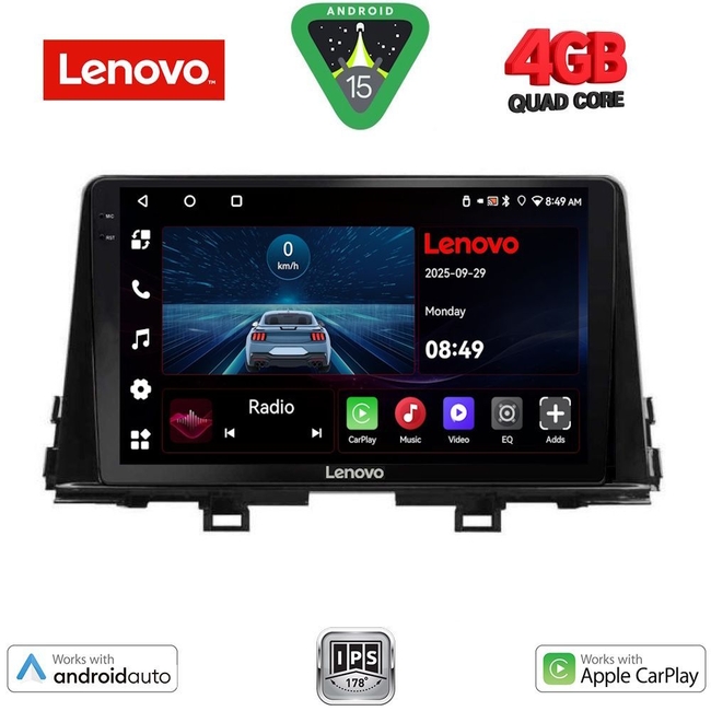 LENOVO LVE 8310_CPAA (9inc) MULTIMEDIA TABLET for KIA PICANTO mod. 2021>