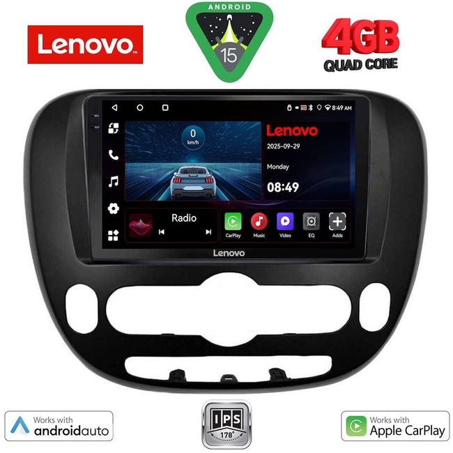 LENOVO LVE 8321_CPAA (9inc) MULTIMEDIA TABLET for KIA SOUL mod. 2014>