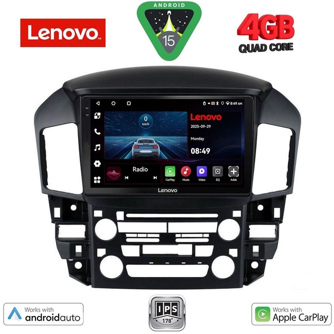 LENOVO LVE 8344_CPAA (9inc) MULTIMEDIA TABLET for LEXUS RX 300 mod. 1998-2003