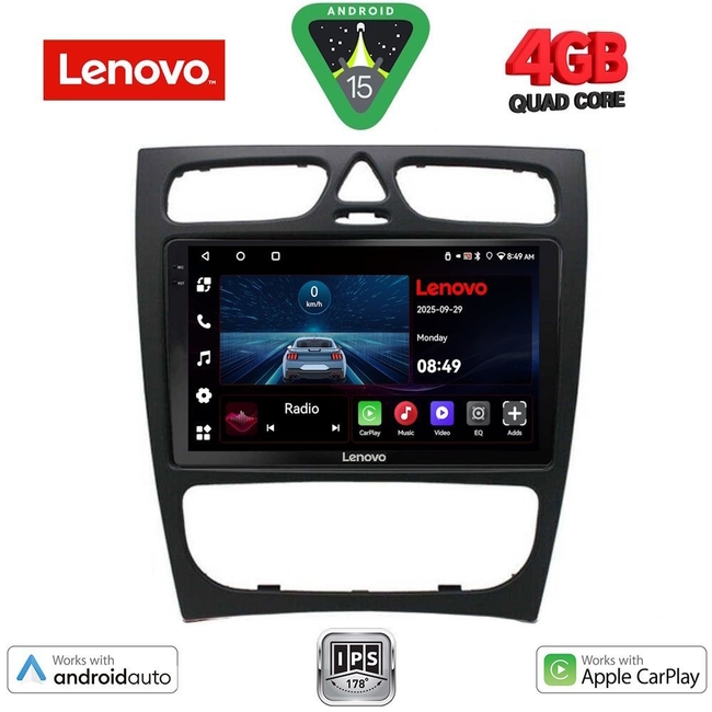 LENOVO LVE 8402_CPAA (9inc) MULTIMEDIA TABLET for MERCEDES C (W203) mod. 1999-2004