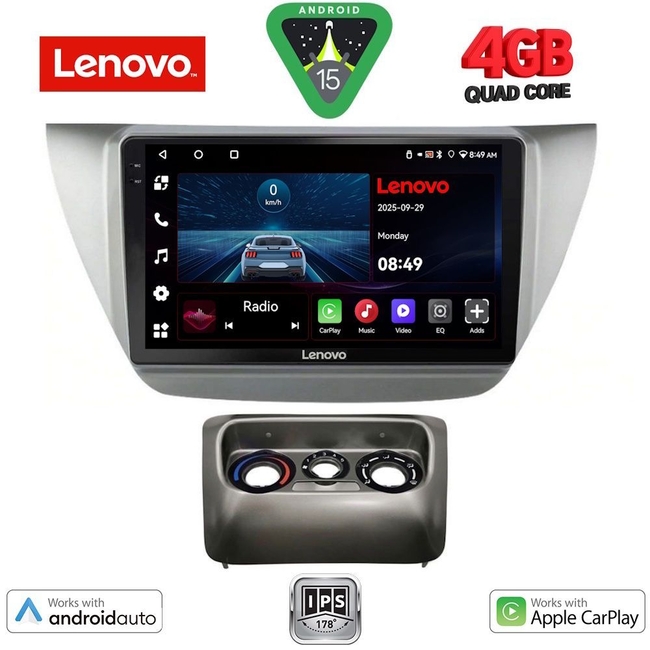 LENOVO LVE 8433_CPAA (9inc) MULTIMEDIA TABLET for MITSUBISHI LANCER mod. 2000-2007