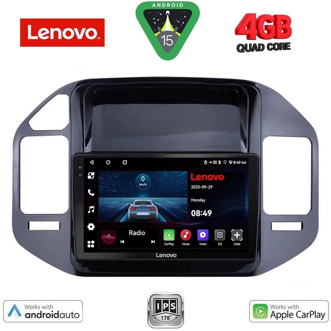 LENOVO LVE 8444_CPAA (9inc) MULTIMEDIA TABLET for MITSUBISHI PAJERO mod. 1999-2006