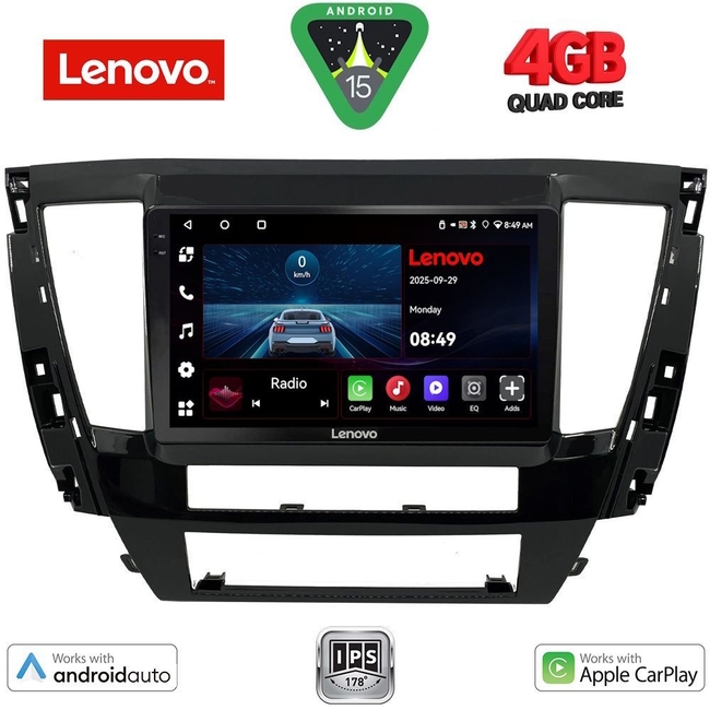 LENOVO LVE 8447S_CPAA (9inc) MULTIMEDIA TABLET for MITSUBISHI PAJERO SPORT mod. 2020>