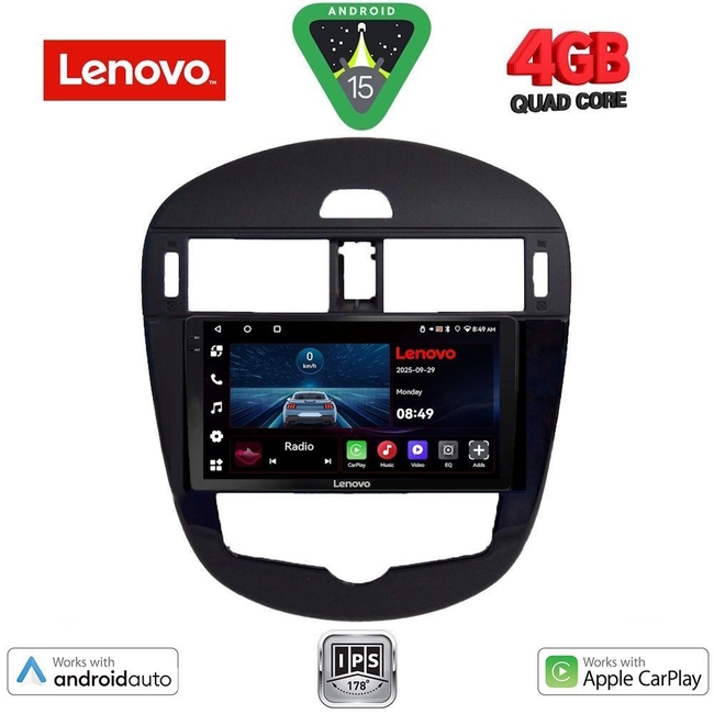 LENOVO LVE 8470_CPAA CLIMA (9inc) MULTIMEDIA TABLET for NISSAN PULSAR mod. 2014-2019