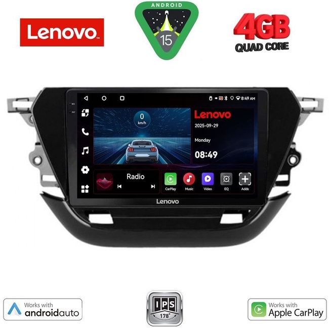 LENOVO LVE 8487_CPAA (9inc) MULTIMEDIA TABLET for OPEL CORSA F mod. 2021>