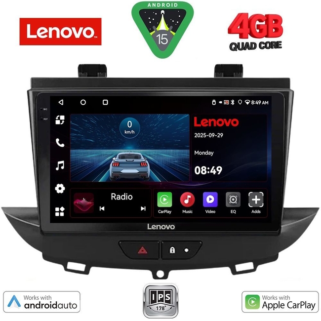 LENOVO LVE 8490_CPAA (9inc) MULTIMEDIA TABLET for OPEL CROSSLAND – GRANDLAND mod. 2017>