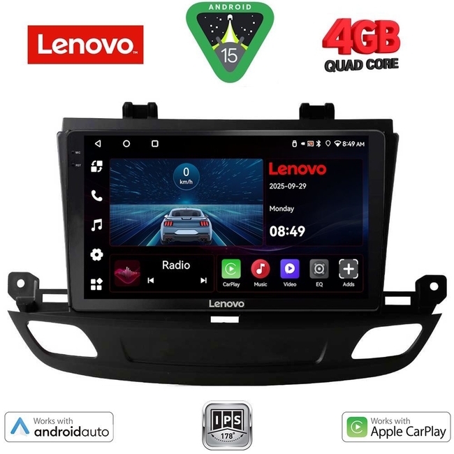 LENOVO LVE 8493_CPAA (9inc) MULTIMEDIA TABLET for OPEL INSIGNIA mod. 2018>