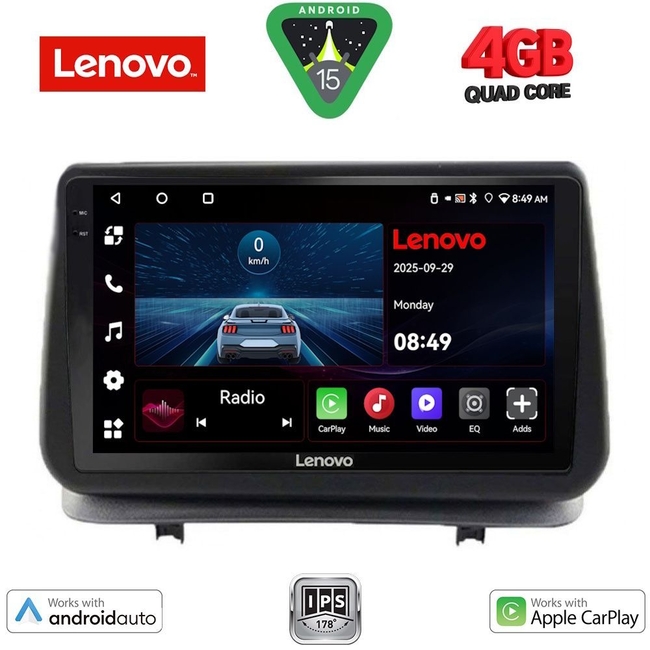 LENOVO LVE 8543_CPAA (9inc) MULTIMEDIA TABLET for RENAULT CLIO mod. 2005-2011