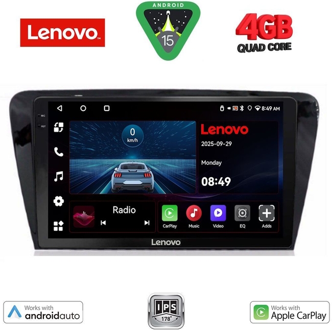 LENOVO LVE 8597_CPAA (10inc) MULTIMEDIA TABLET for SKODA OCTAVIA 7 mod. 2013-2021