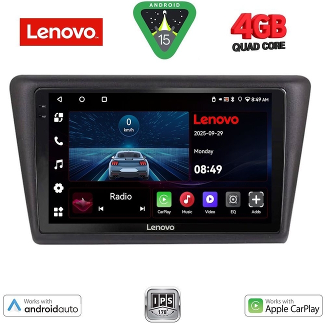 LENOVO LVE 8600_CPAA (9inc) MULTIMEDIA TABLET for  SKODA RAPID SPACEBACK mod. 2014>