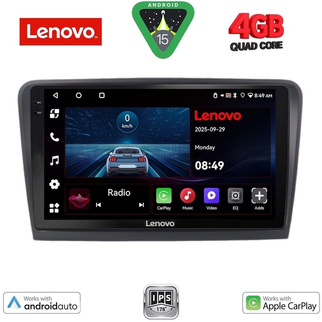 LENOVO LVE 8601_CPAA (9inc) MULTIMEDIA TABLET for  SKODA RAPID  mod. 2012>