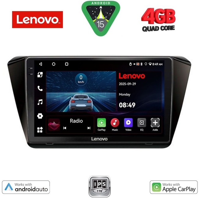 LENOVO LVE 8605_CPAA (10inc) MULTIMEDIA TABLET for SKODA SUPERB mod. 2015>