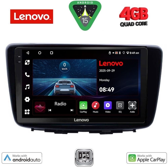 LENOVO LVE 8672_CPAA (9inc) MULTIMEDIA TABLET for SUZUKI BALENO mod. 2016-2022
