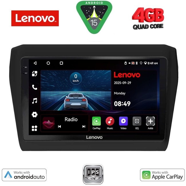 LENOVO LVE 8686_CPAA (9inc) MULTIMEDIA TABLET for SUZUKI SWIFT mod. 2017>