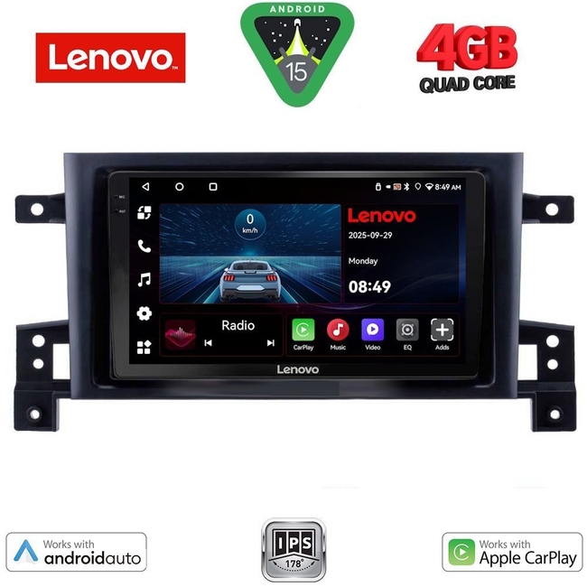 LENOVO LVE 8696_CPAA (9inc) MULTIMEDIA TABLET for SUZUKI GRAND VITARA mod. 2005-2015