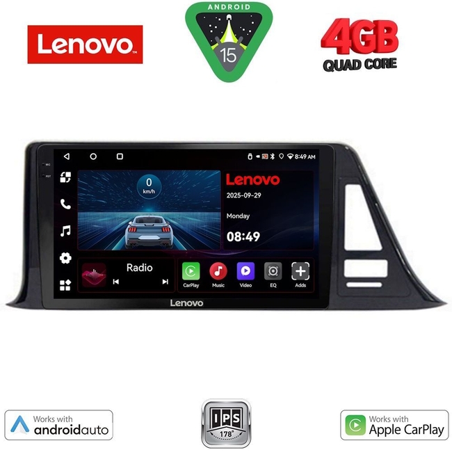 LENOVO LVE 8709_CPAA (9inc) MULTIMEDIA TABLET for TOYOTA CH-R mod. 2017>