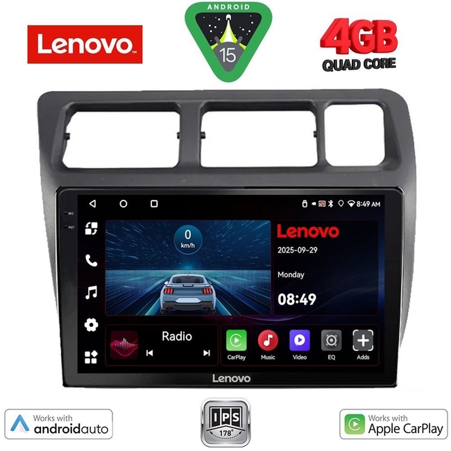 LENOVO LVE 8710_CPAA (9inc) MULTIMEDIA TABLET for TOYOTA COROLLA mod. 1992-1997
