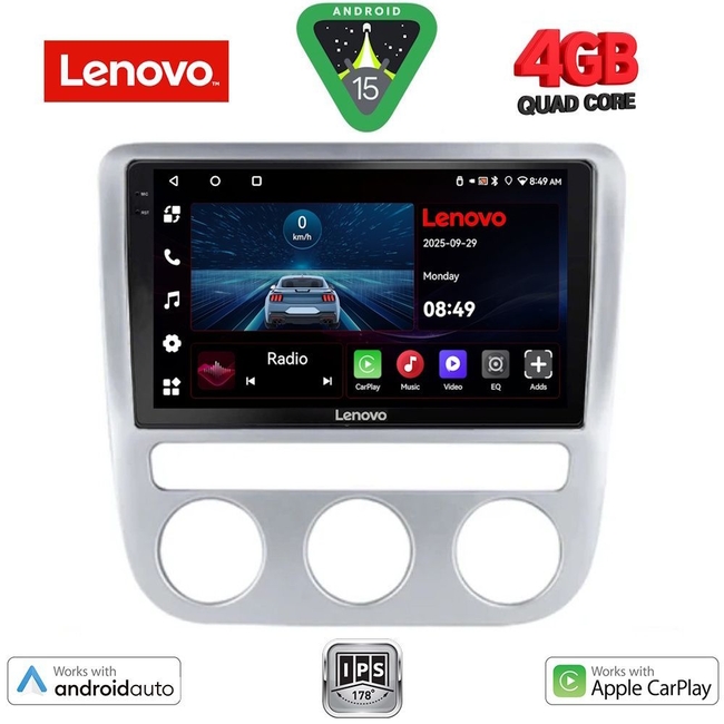 LENOVO LVE 8752_CPAA CLIMA (9inc) MULTIMEDIA TABLET for VW EOS mod. 2006> - SCIROCCO mod. 2008-2010
