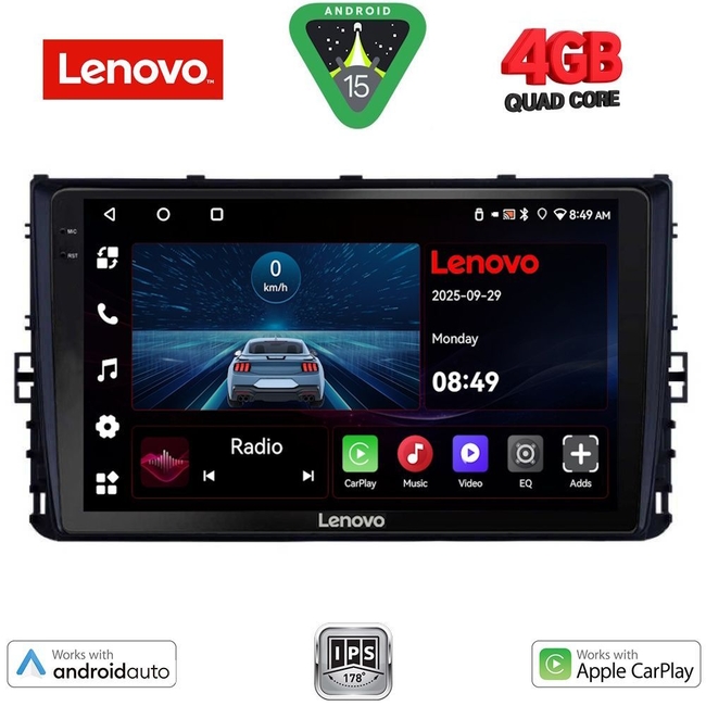 LENOVO LVE 8758_CPAA (9inc) MULTIMEDIA TABLET for VW POLO – TROC – TCROSS mod. 2017>