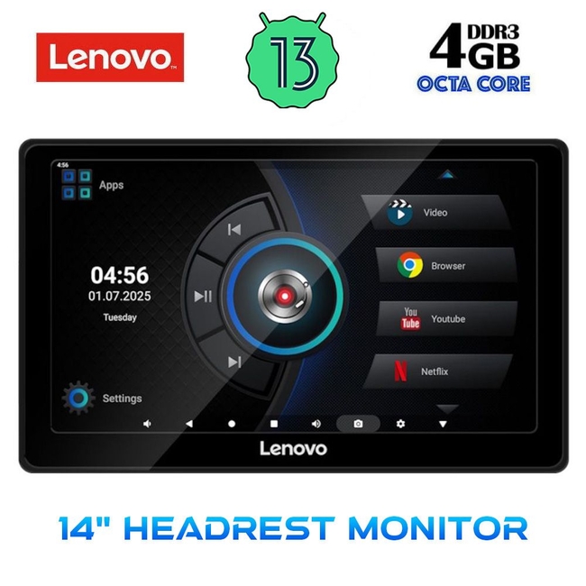 LENOVO LVE 9010_HR (14” HEADREST MONITOR)