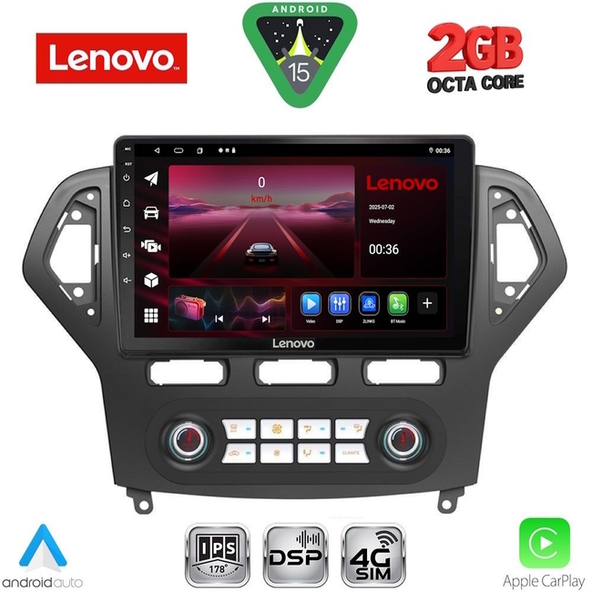 LENOVO LVF 5162_CPA CLIMA (10inc) MULTIMEDIA TABLET for FORD MONDEO mod. 2007-2011