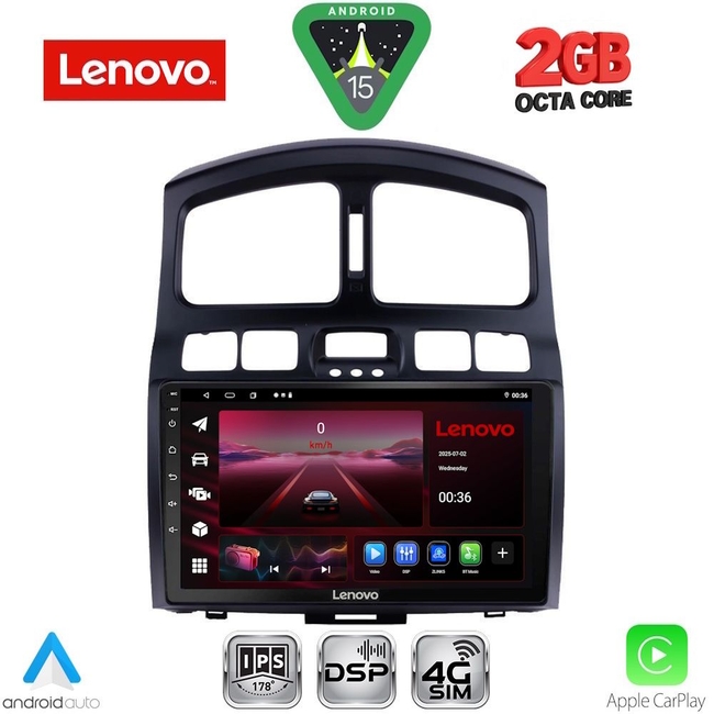 LENOVO LVF 5236_CPA (9inc) MULTIMEDIA TABLET for HYUNDAI SANTA FE  mod. 2003-2006